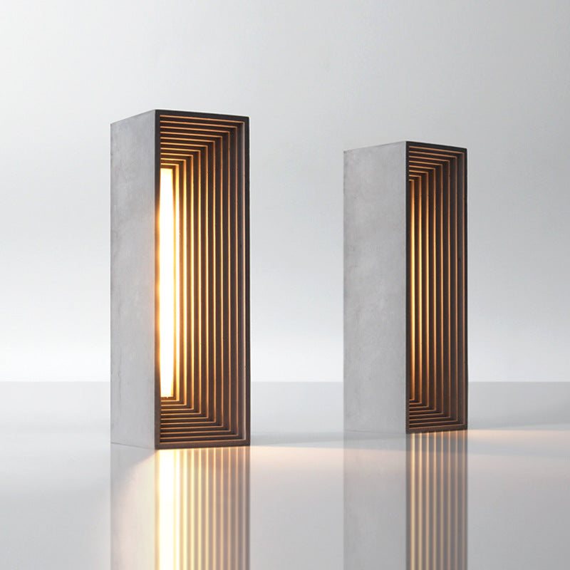 Concrete LED Table Lamp by FLIPSTYLEZLLC