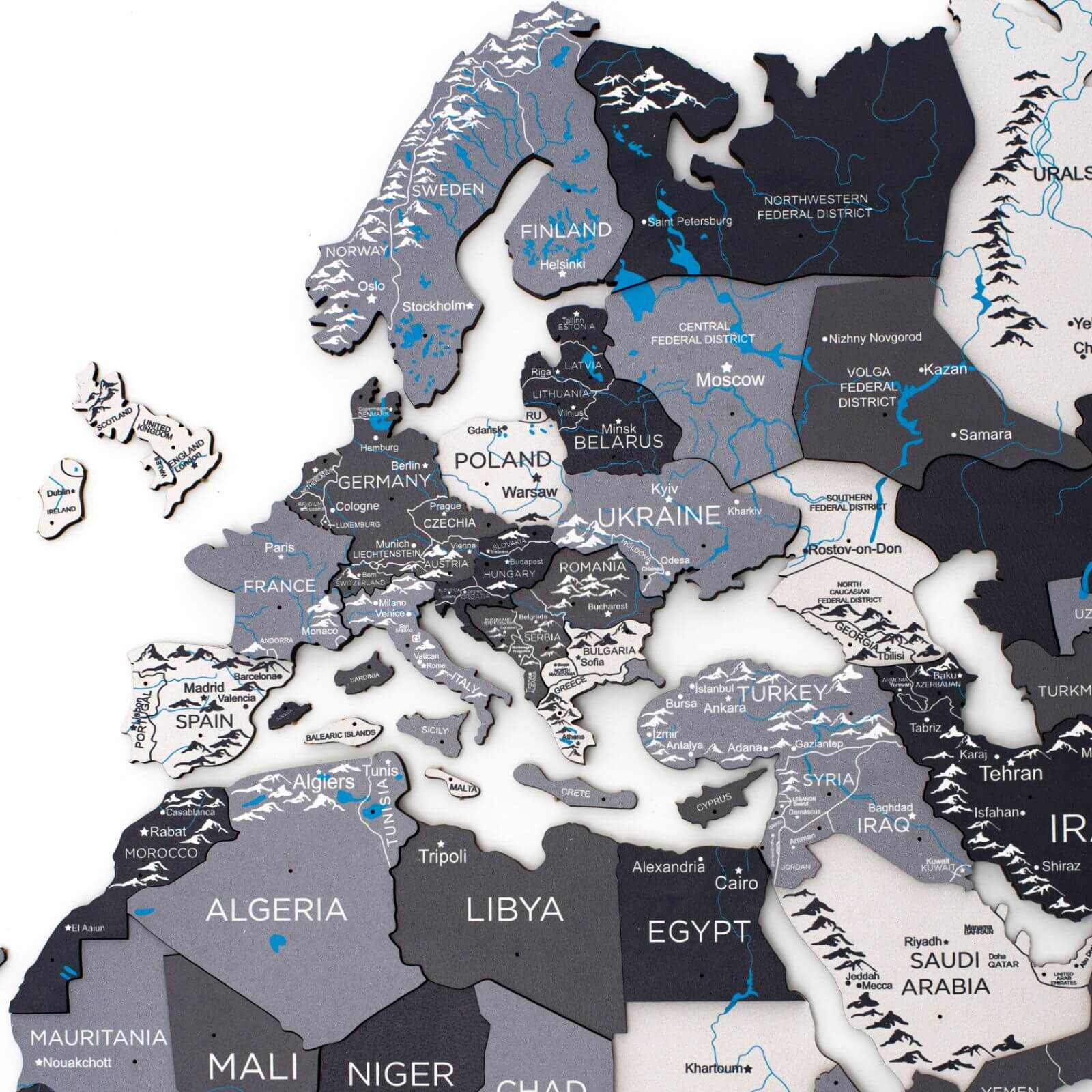 Nordik Wooden World Map by Enjoy The Wood