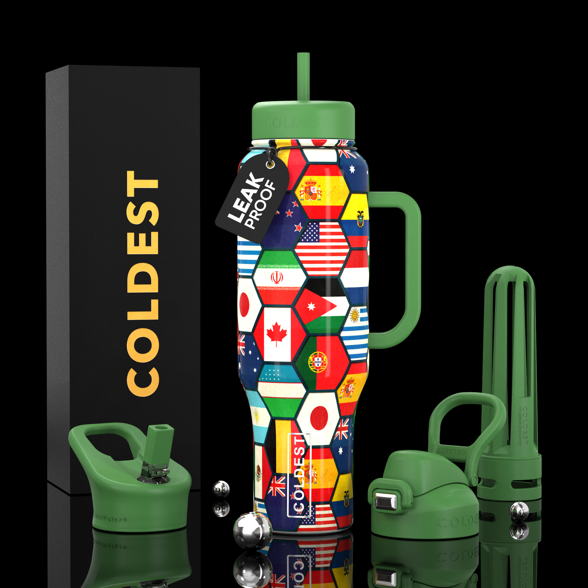 46oz Cold Water Bottle by Coldest