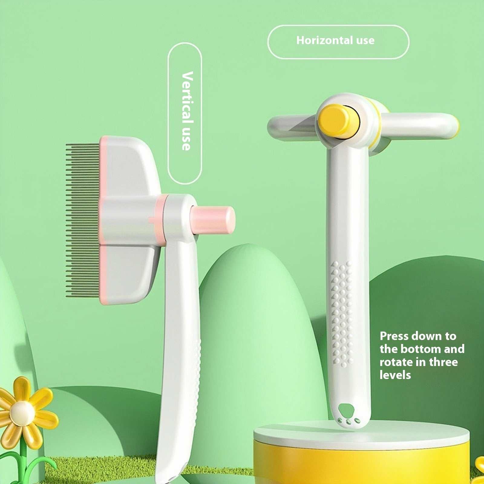 Self-Cleaning Pet Flea Comb by Sochenda