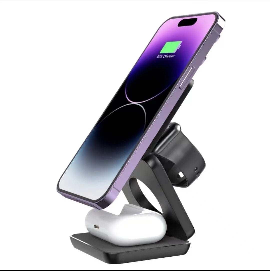 Magnetic Foldable 3-in-1 Charger by FLIPSTYLEZLLC