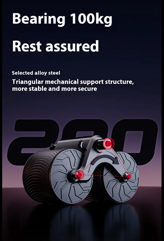 Automatic Rebound Ab Wheel Core Workout Trainer by DropShop