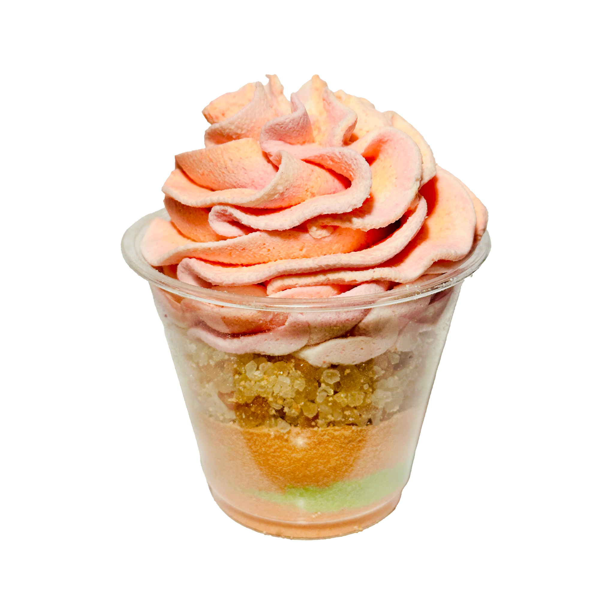 Bath Parfait Bubble Bomb 12 oz with layered bath salts and creamy bubble frosting for a colorful relaxing soak