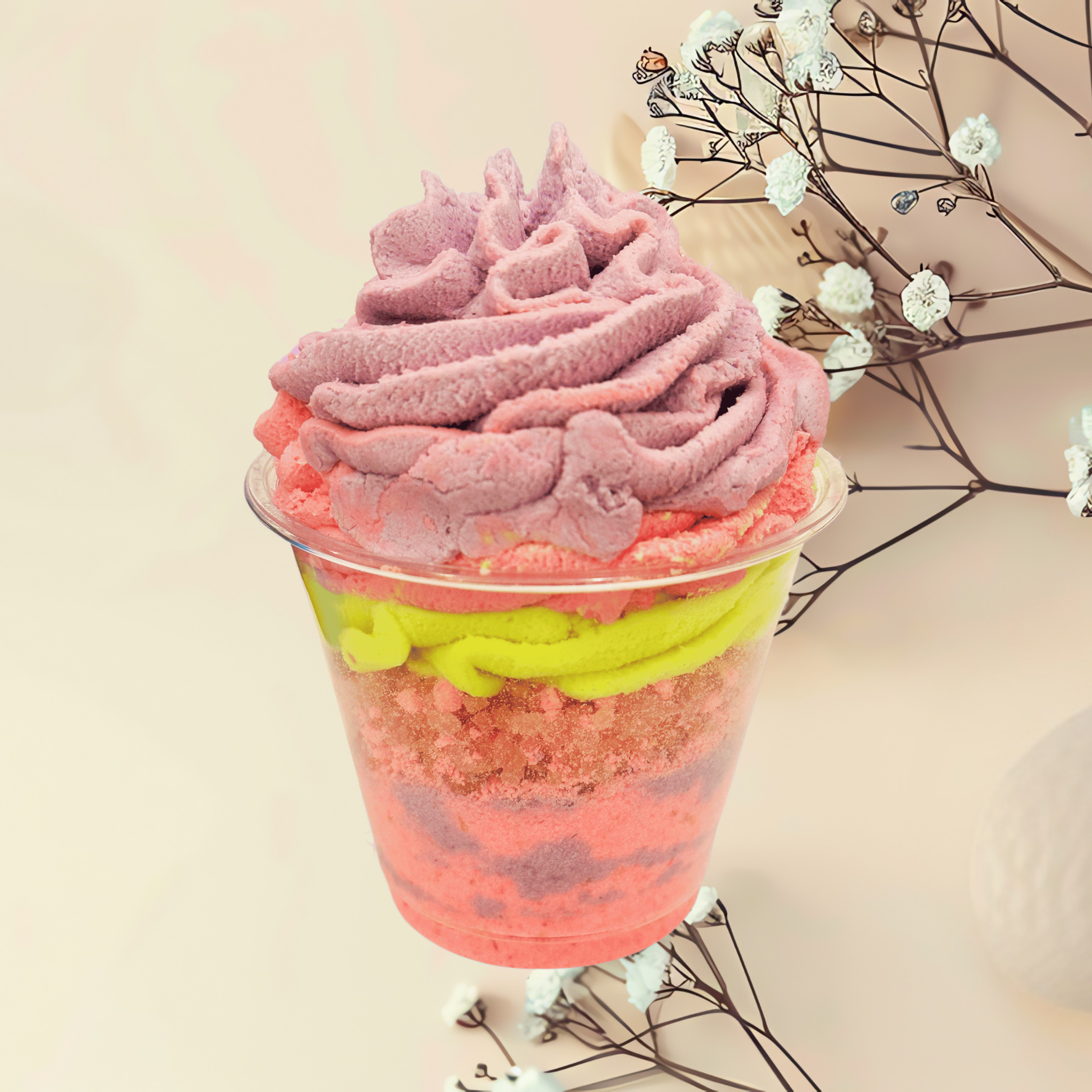 Bath Parfait Bubble Bomb 12oz Bath Salts & Frosting