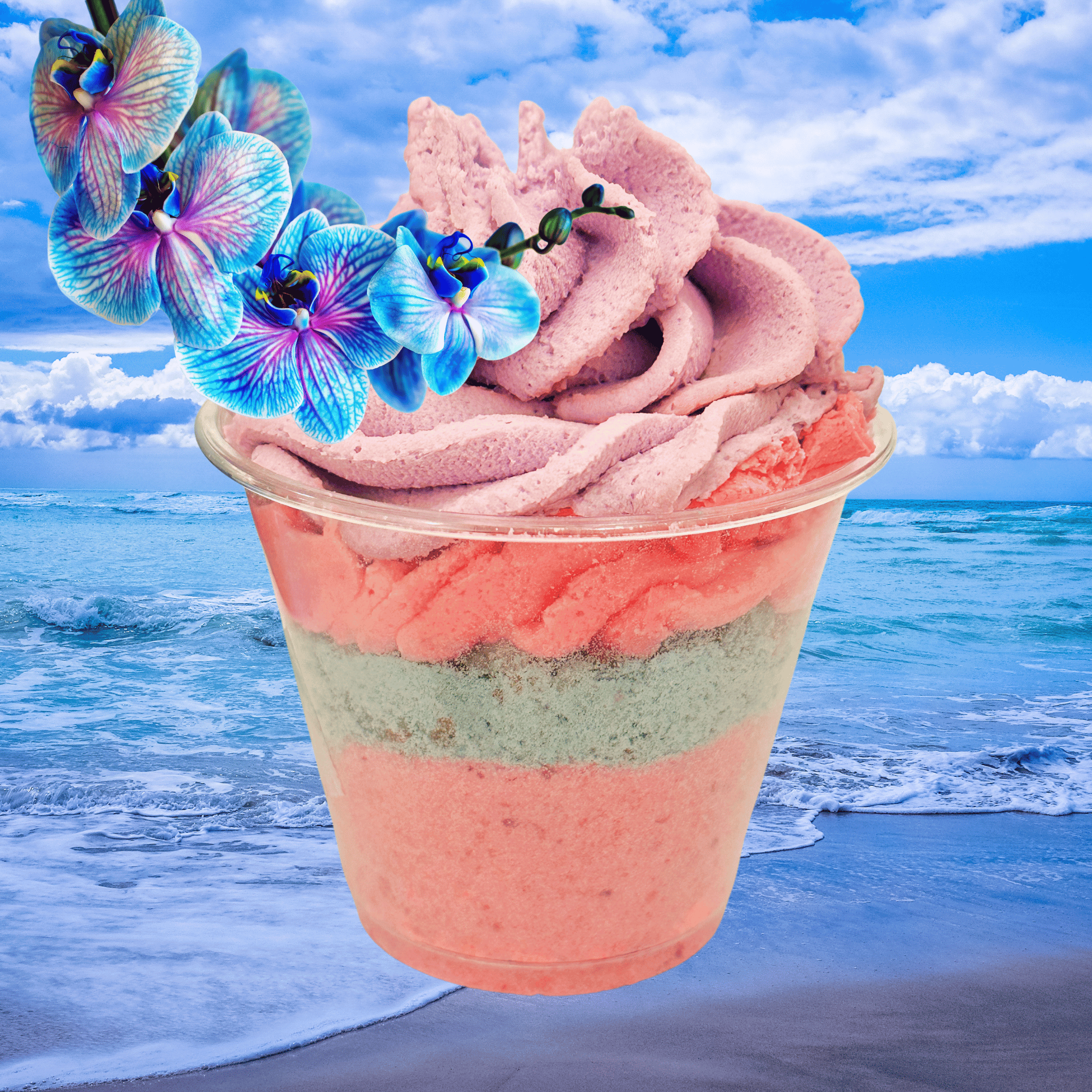 Bath Parfait Bubble Bomb 12oz Bath Salts & Frosting