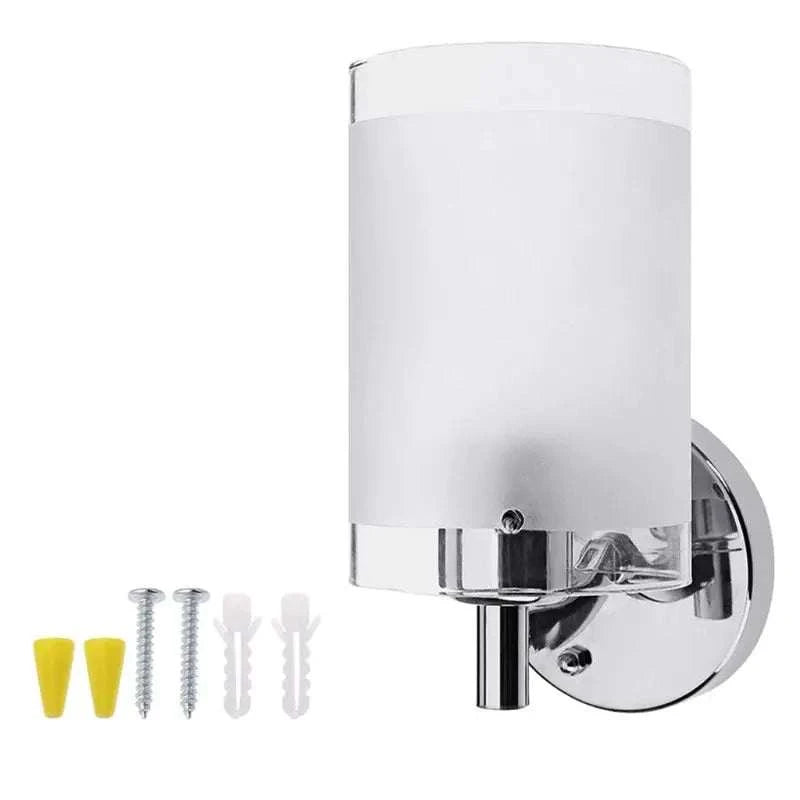 Glass Wall Sconce E27 Chrome by DropShop
