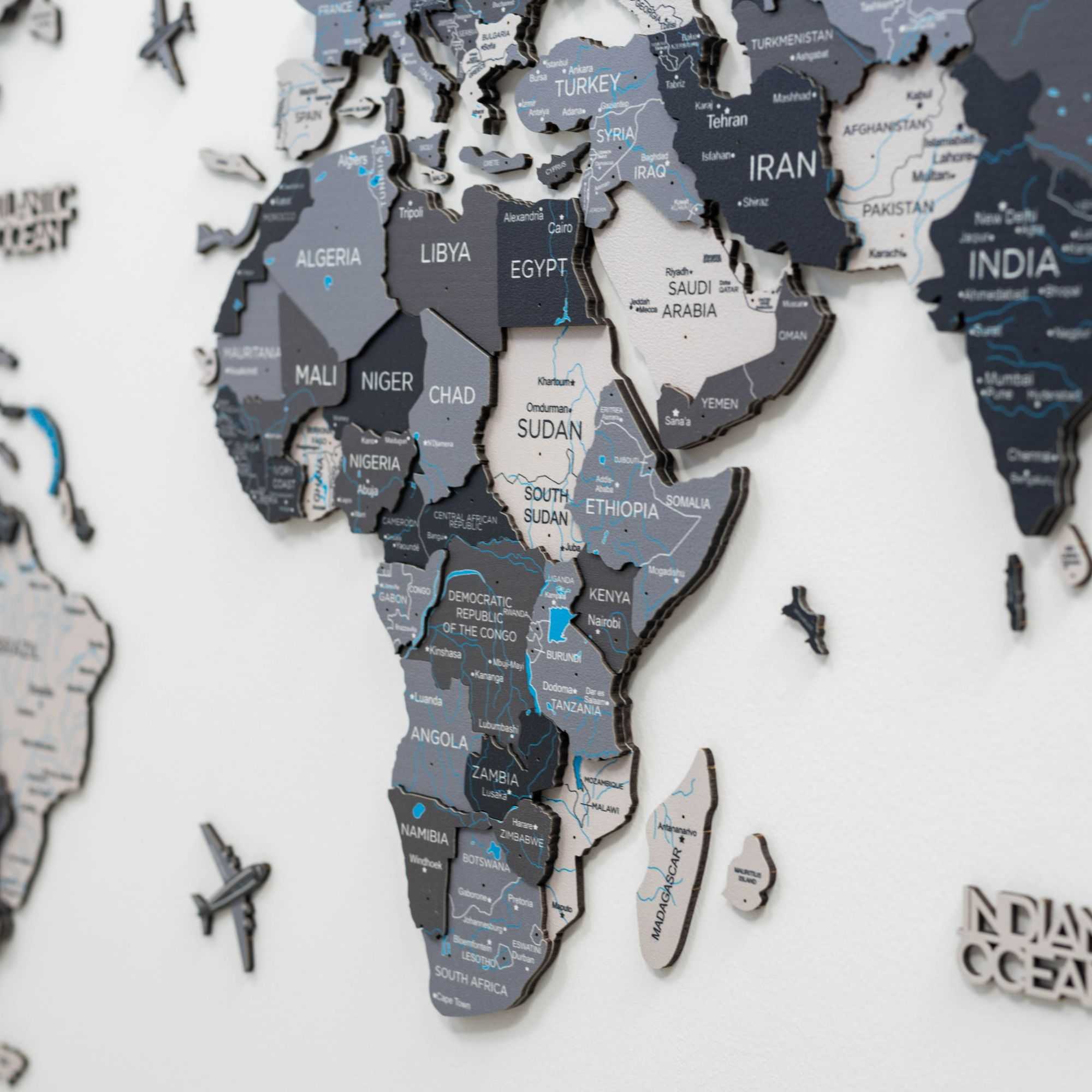 Nordik Wooden World Map by Enjoy The Wood