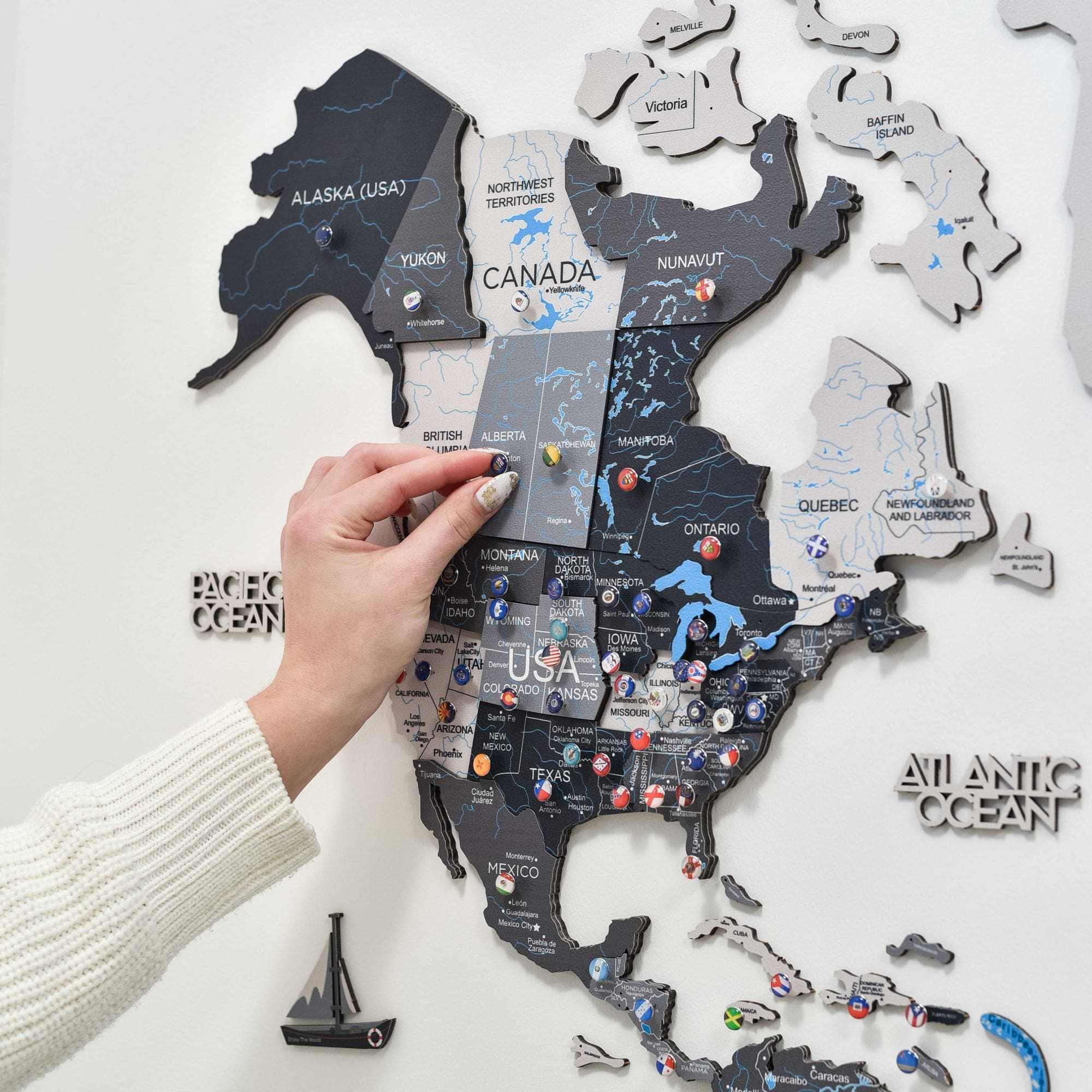 Nordik Wooden World Map by Enjoy The Wood