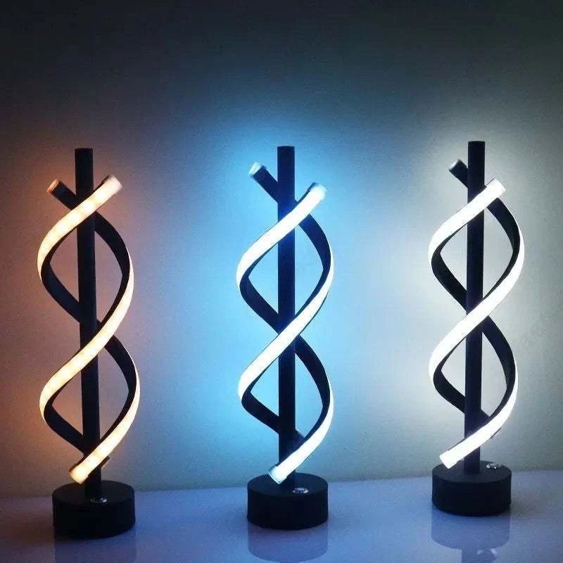 Spiral LED Desk Lamp USB by DropShop