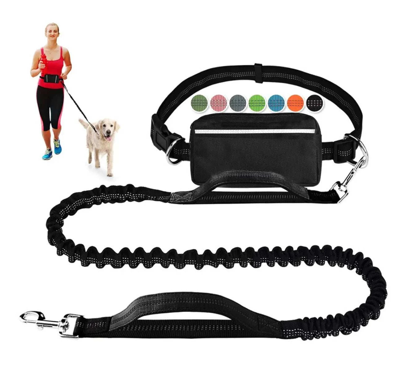 Hands-Free Dog Running Leash by DropShop