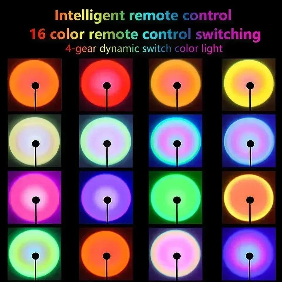 16-Color USB Sunset Projection Lamp by DropShop