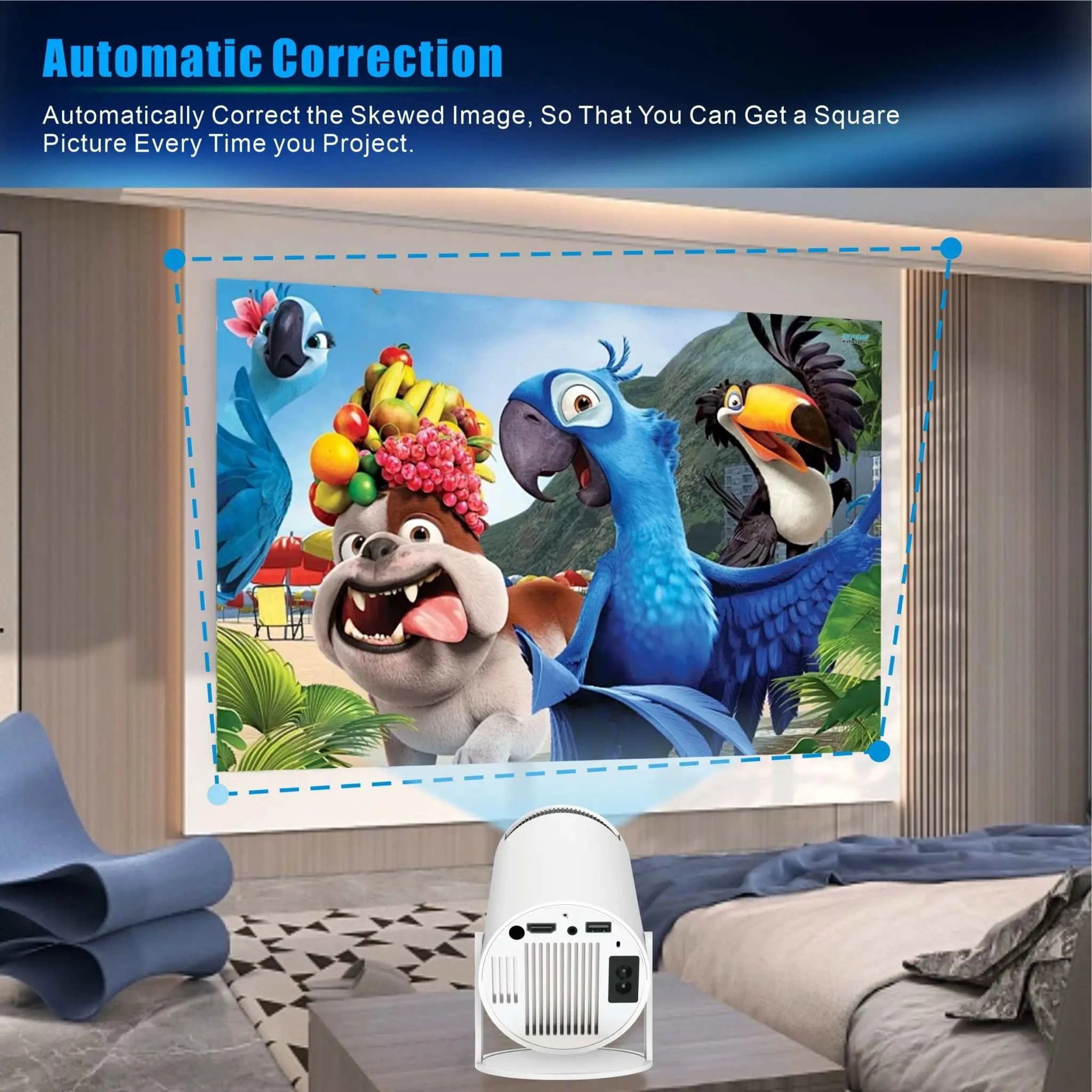 Portable 4K Smart Projector by DropShop