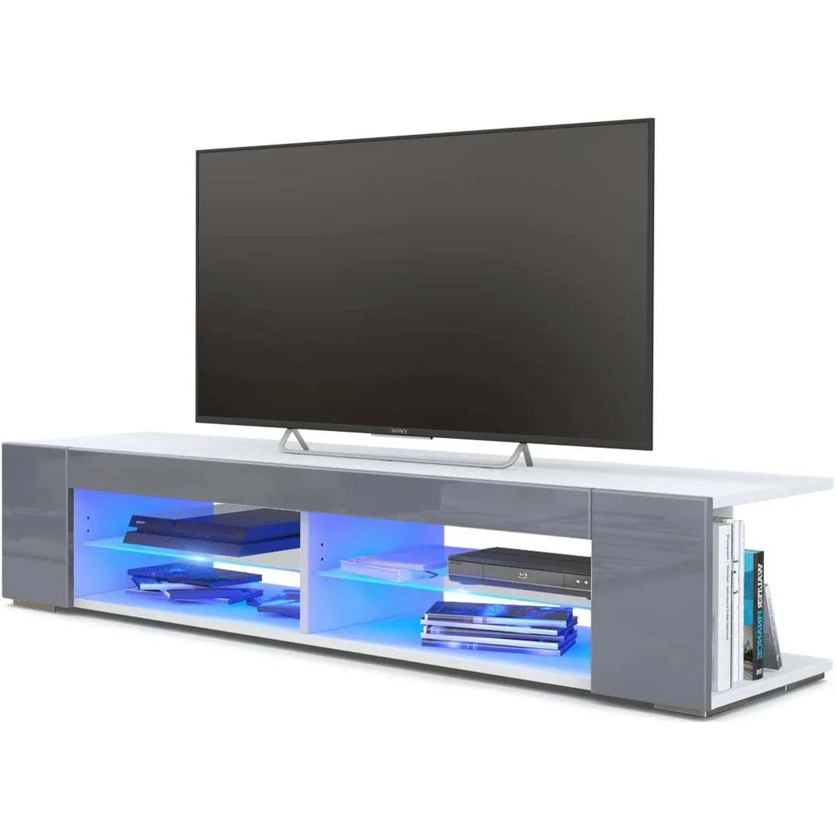 LED TV Stand with Storage 57 Inch Entertainment Center