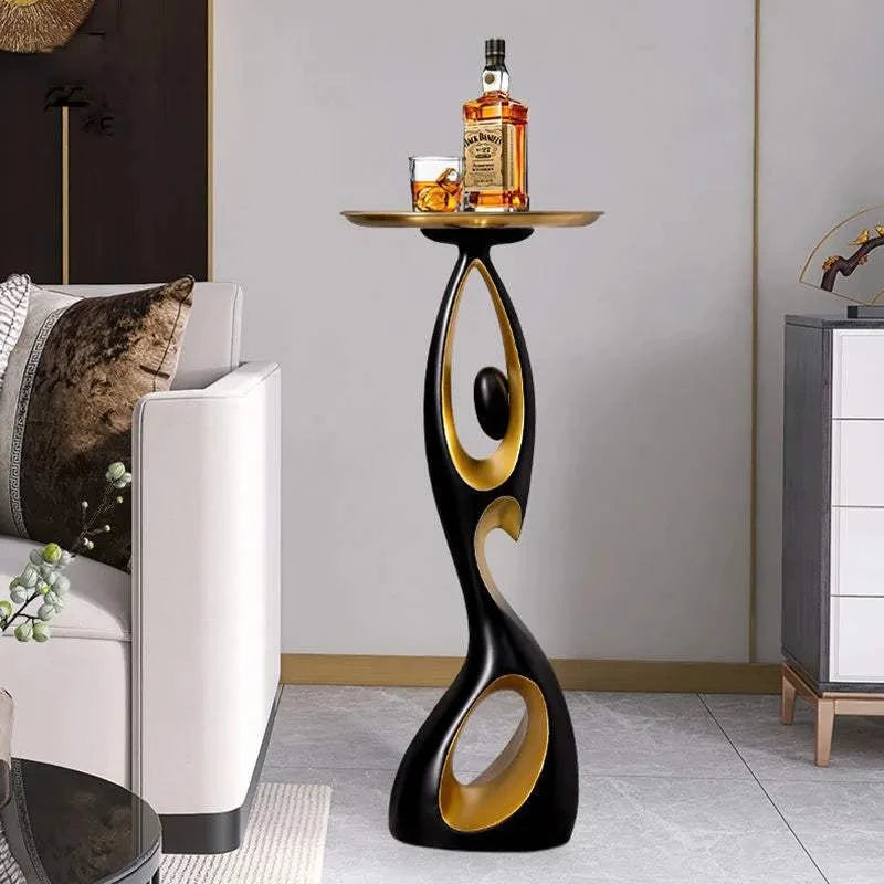 Resin Corner Side Table by DropShop