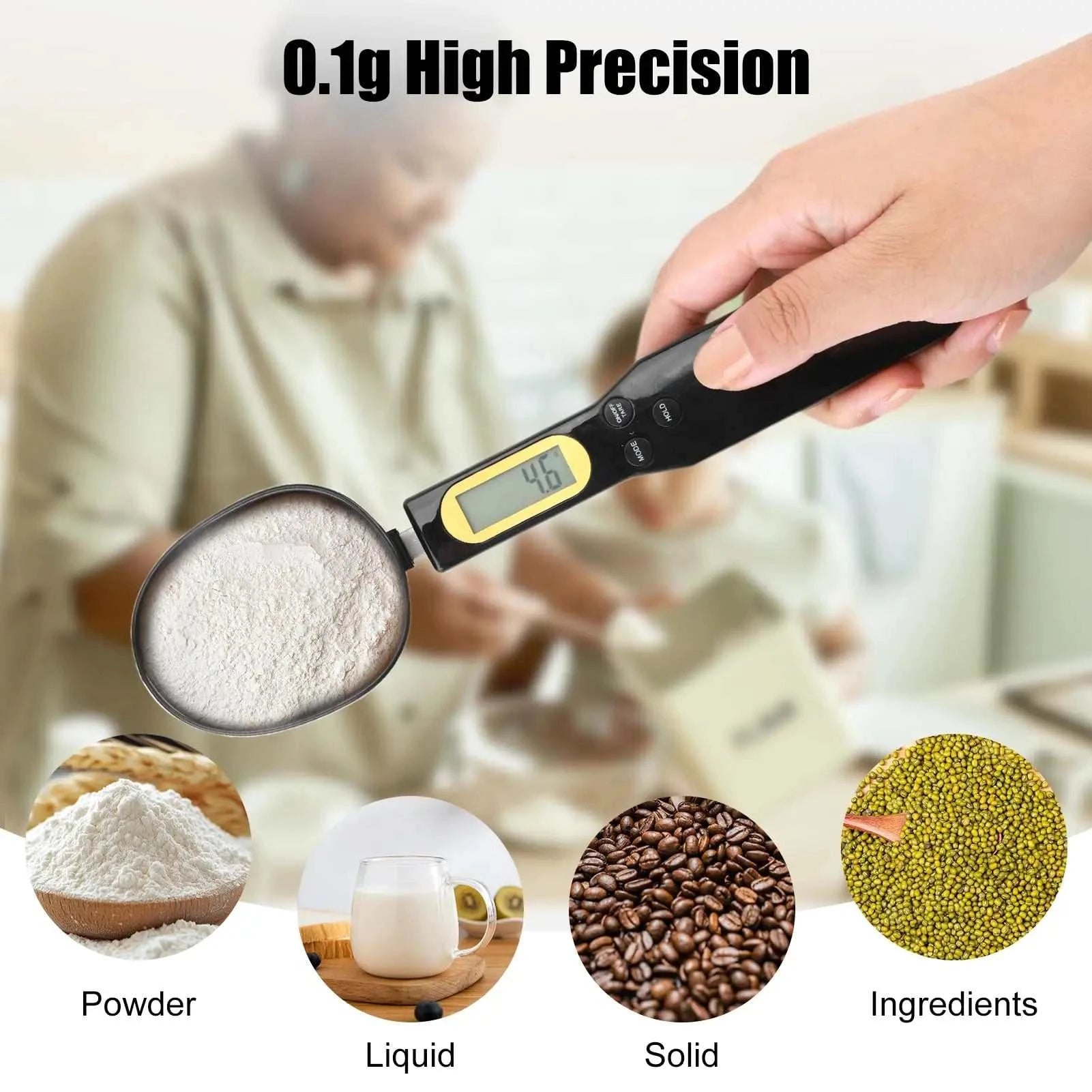 Digital Spoon Scale LCD Kitchen Measuring Tool by DropShop