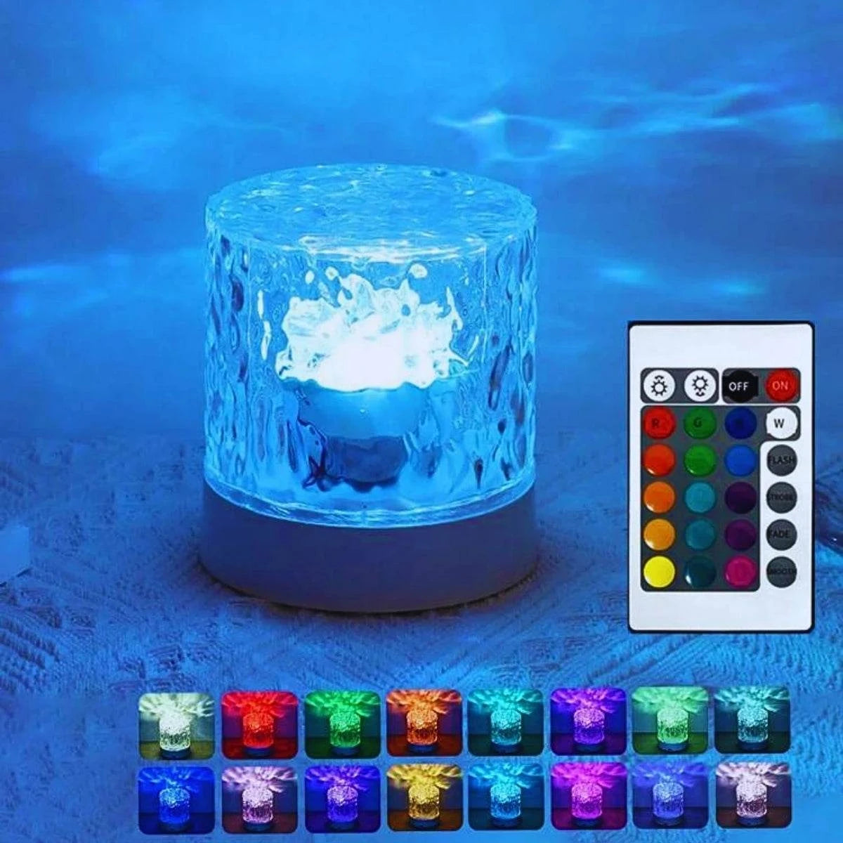 16-Color Ripple Night Lamp by DropShop