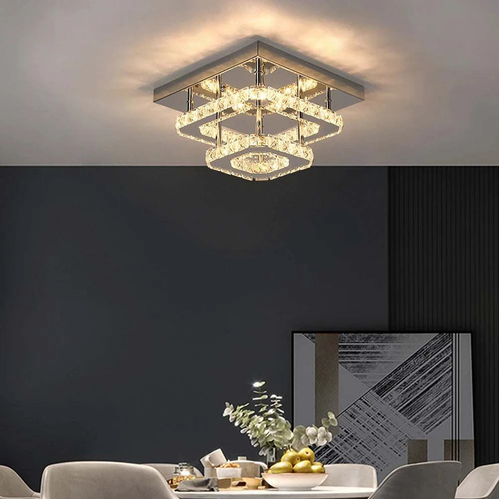 Crystal LED Ceiling Chandelier by DropShop