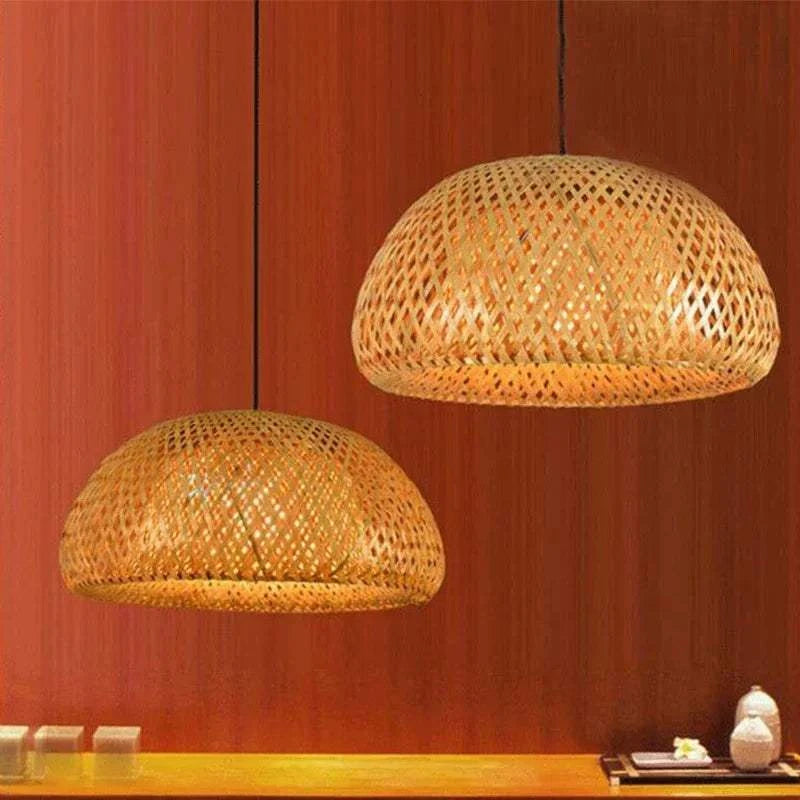 Large Bamboo Pendant Light by DropShop