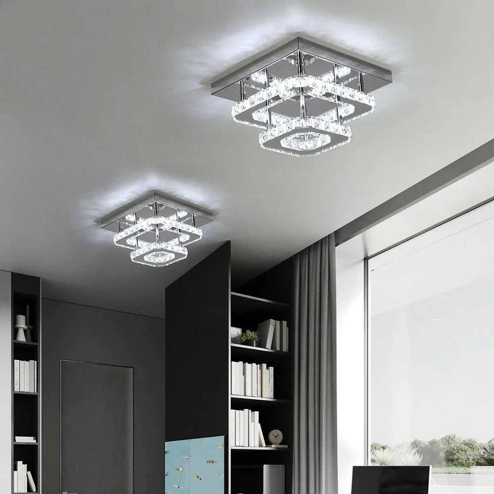 Crystal LED Ceiling Chandelier by DropShop