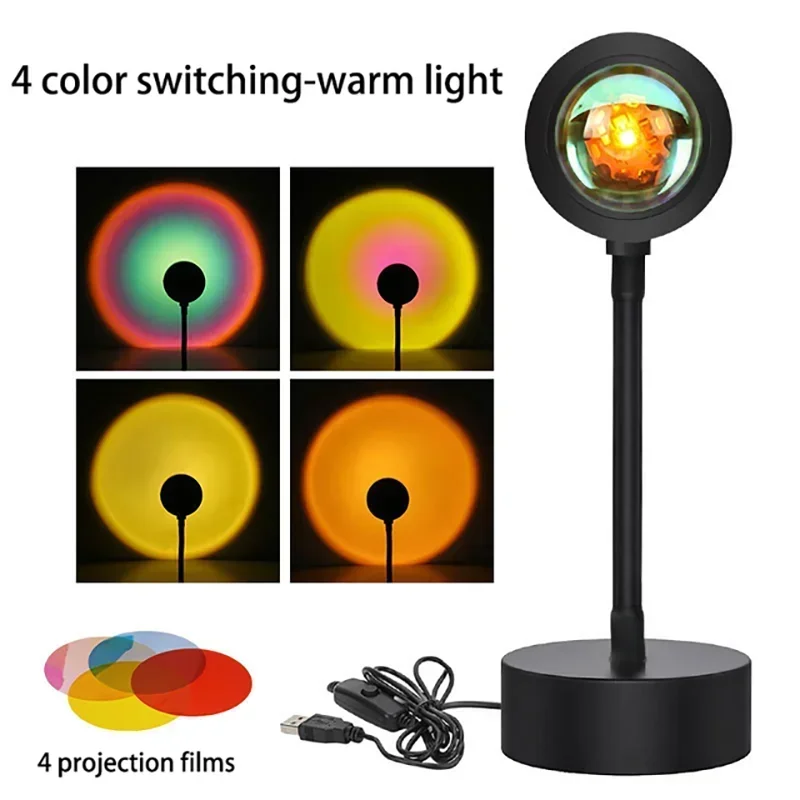 16-Color USB Sunset Projection Lamp by DropShop