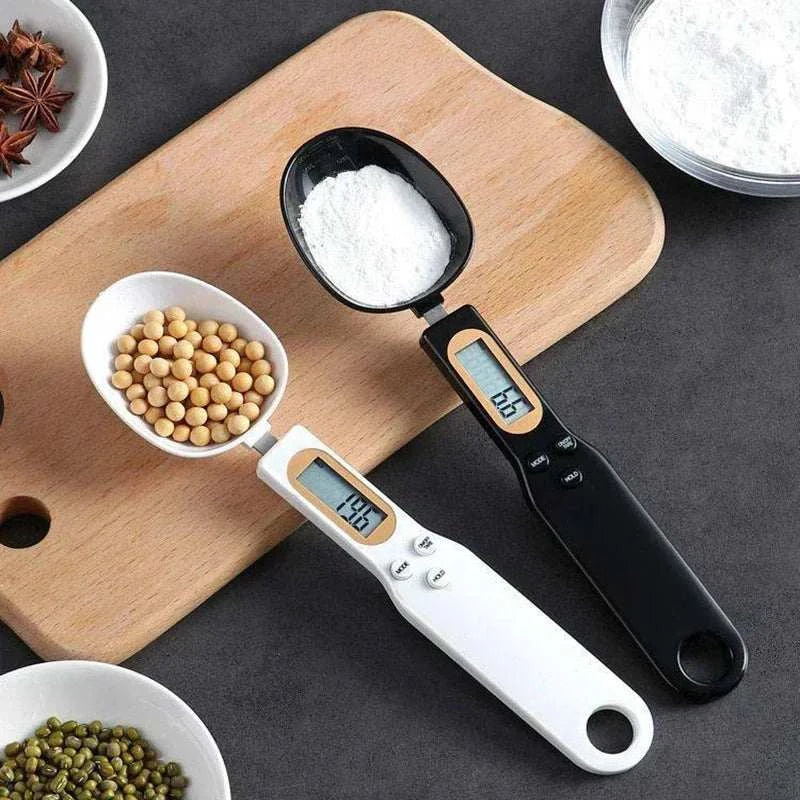 Digital Spoon Scale LCD kitchen measuring tool with detachable spoon head and screen, 500g capacity