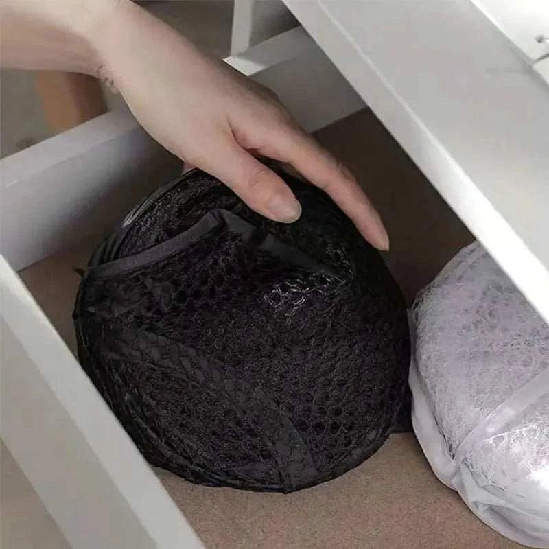 Mesh Pop-Up Laundry Basket Foldable Storage Set by DropShop