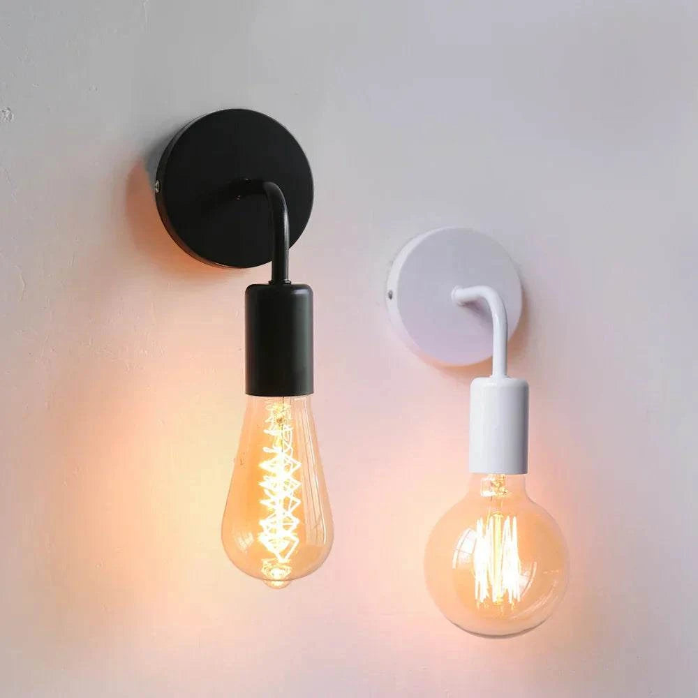 Black Iron E27 Wall Sconce by DropShop