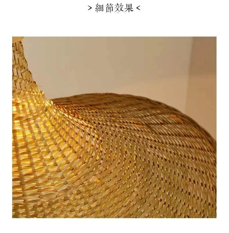 Bamboo Hanging Lamp Rattan Wicker Ceiling Pendant Light by DropShop