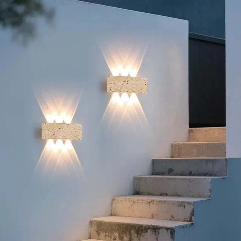 Stone LED Wall Lamp IP65 by DropShop
