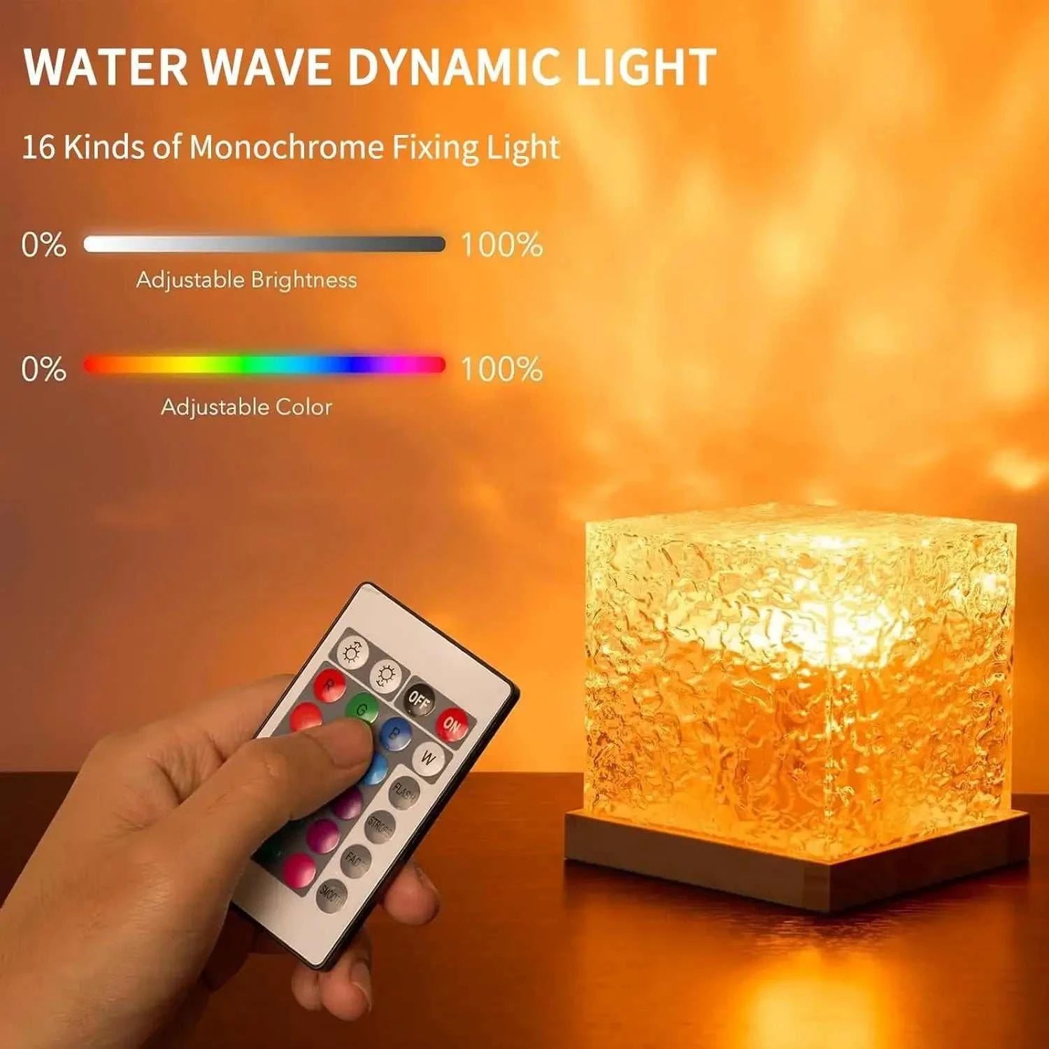 16-Color LED Water Ripple Night Light by DropShop