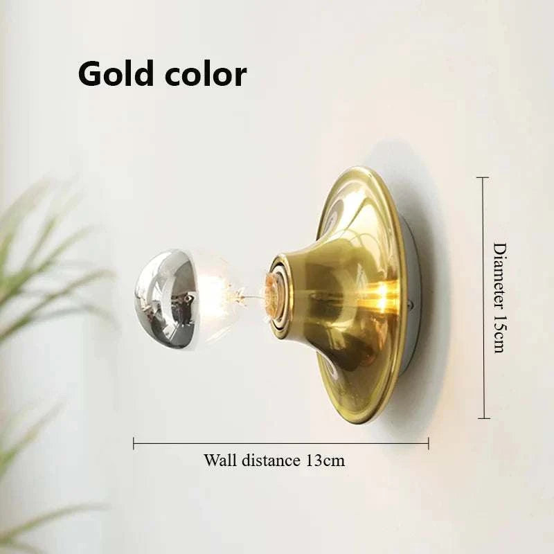 Iron Retro Wall Bedside Lamp by DropShop