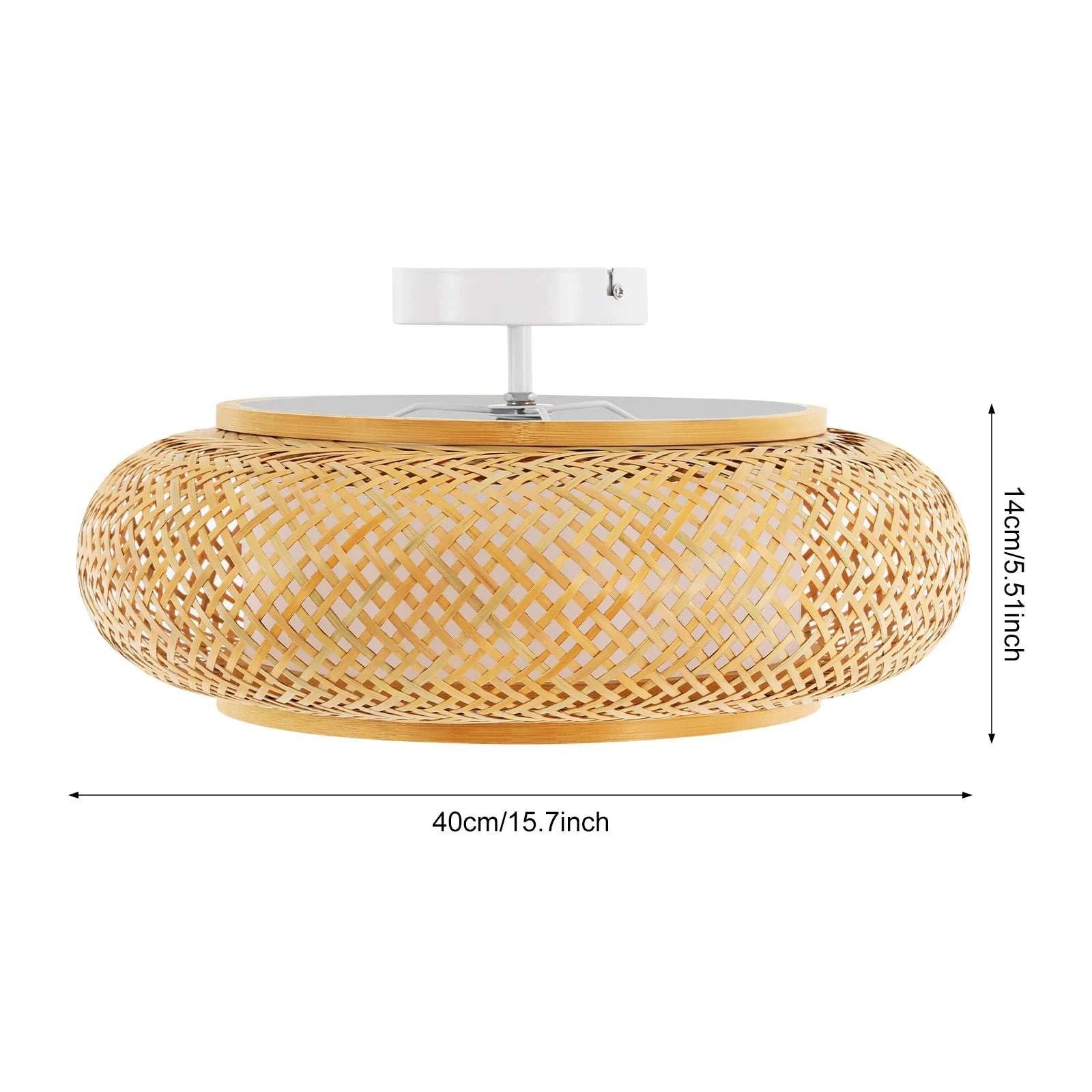 Handwoven Bamboo Ceiling Light by DropShop