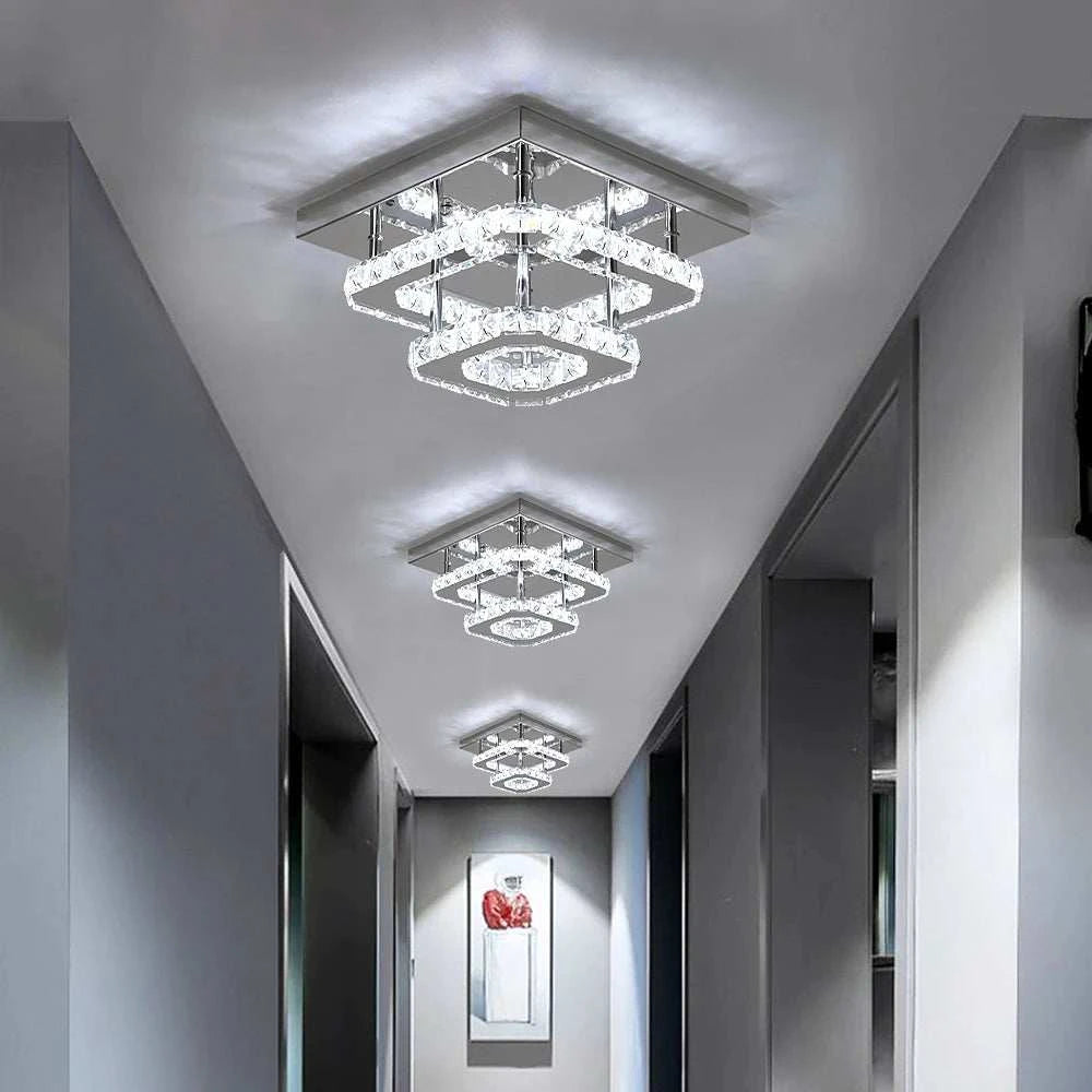 Crystal LED Ceiling Chandelier by DropShop