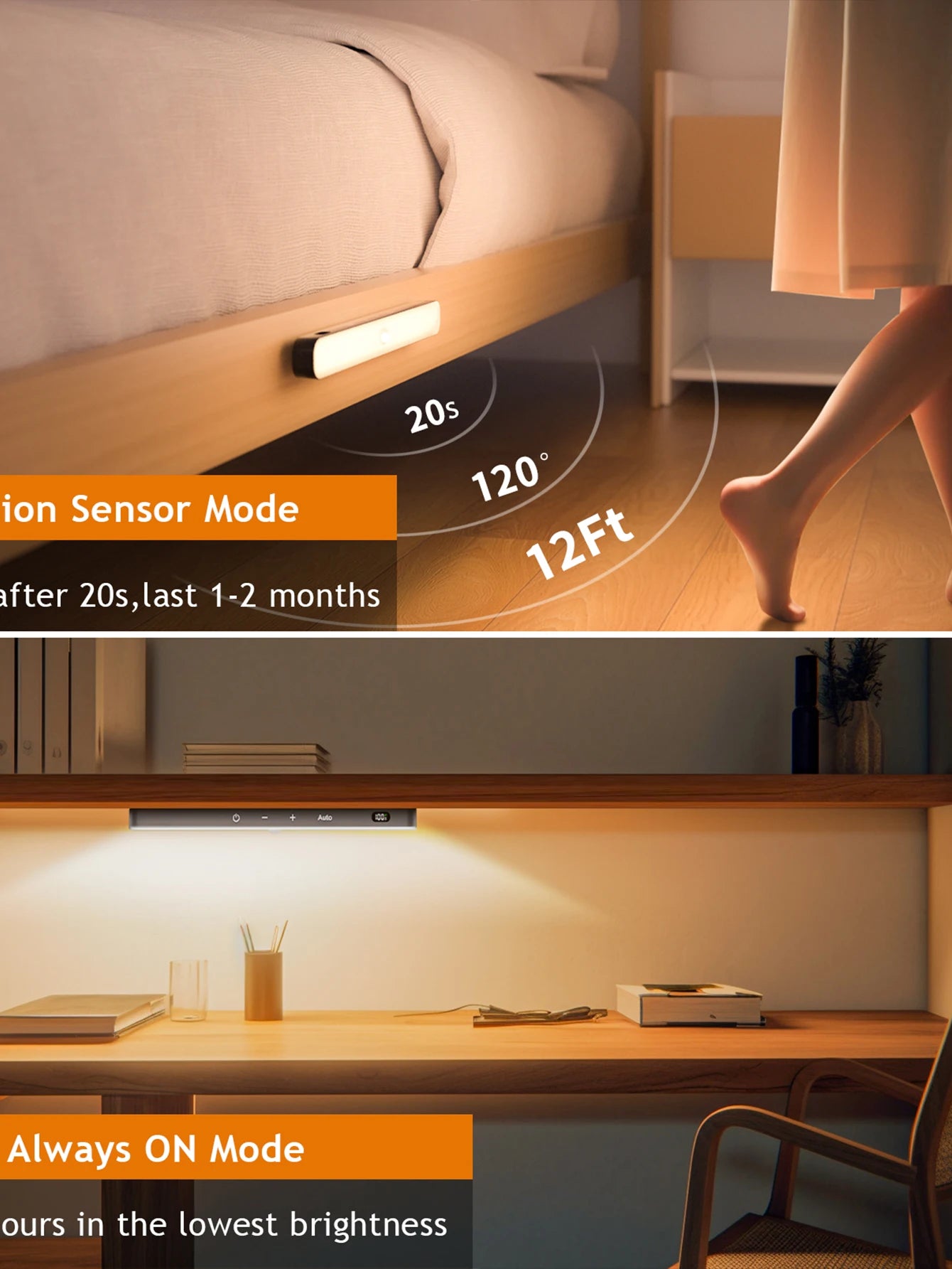 60 LED Motion Sensor Light Bar by DropShop