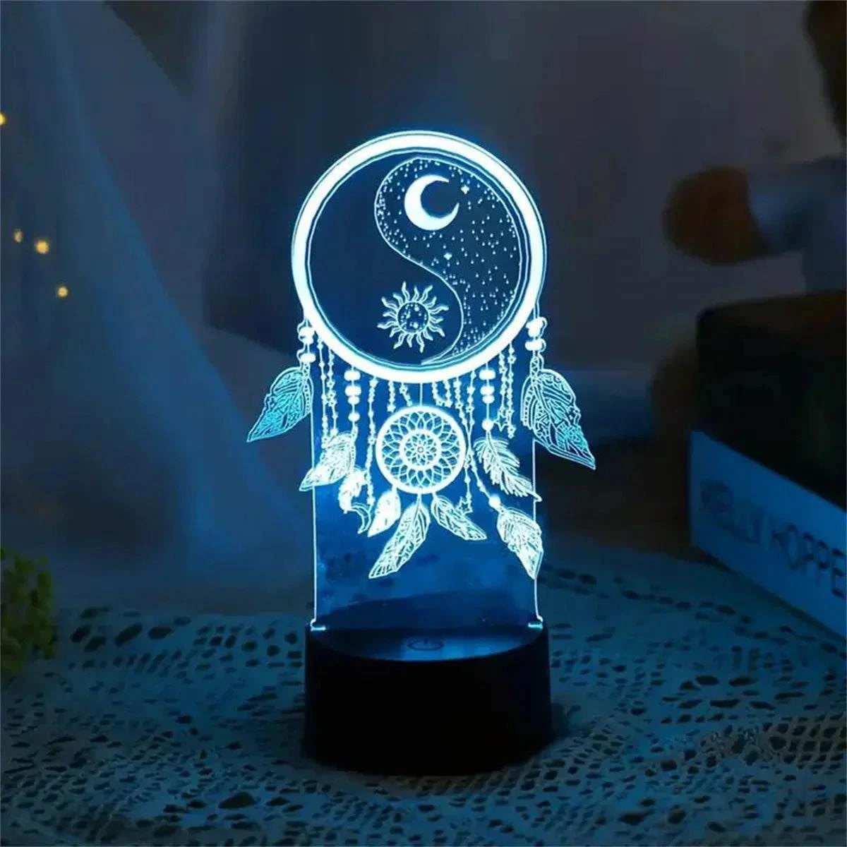 Dream Catcher 3D Lamp LED Touch Night Light Decor
