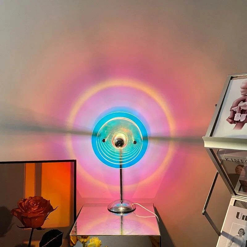 USB Sunset Rainbow Table Lamp by DropShop
