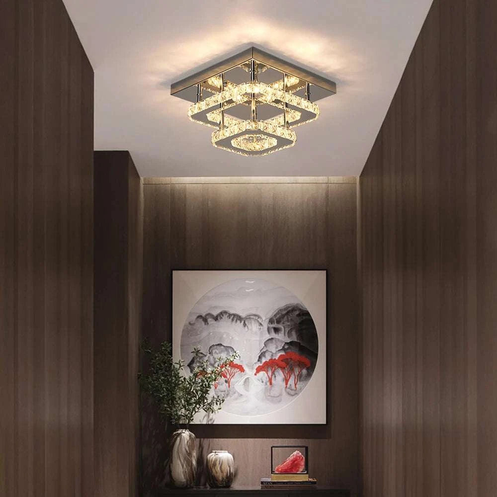 Crystal LED Ceiling Chandelier by DropShop