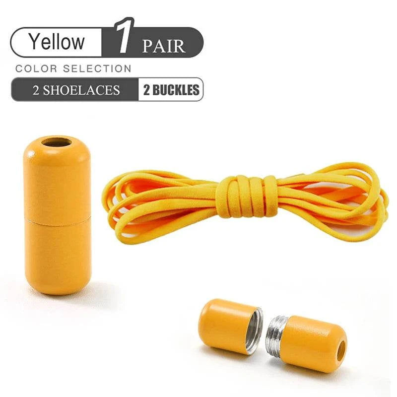 No Tie Shoelaces with Metal Lock for Sneakers by DropShop