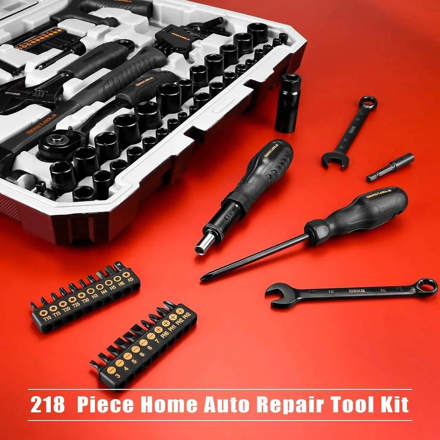 218-Piece Home Repair Tool Kit by DropShop