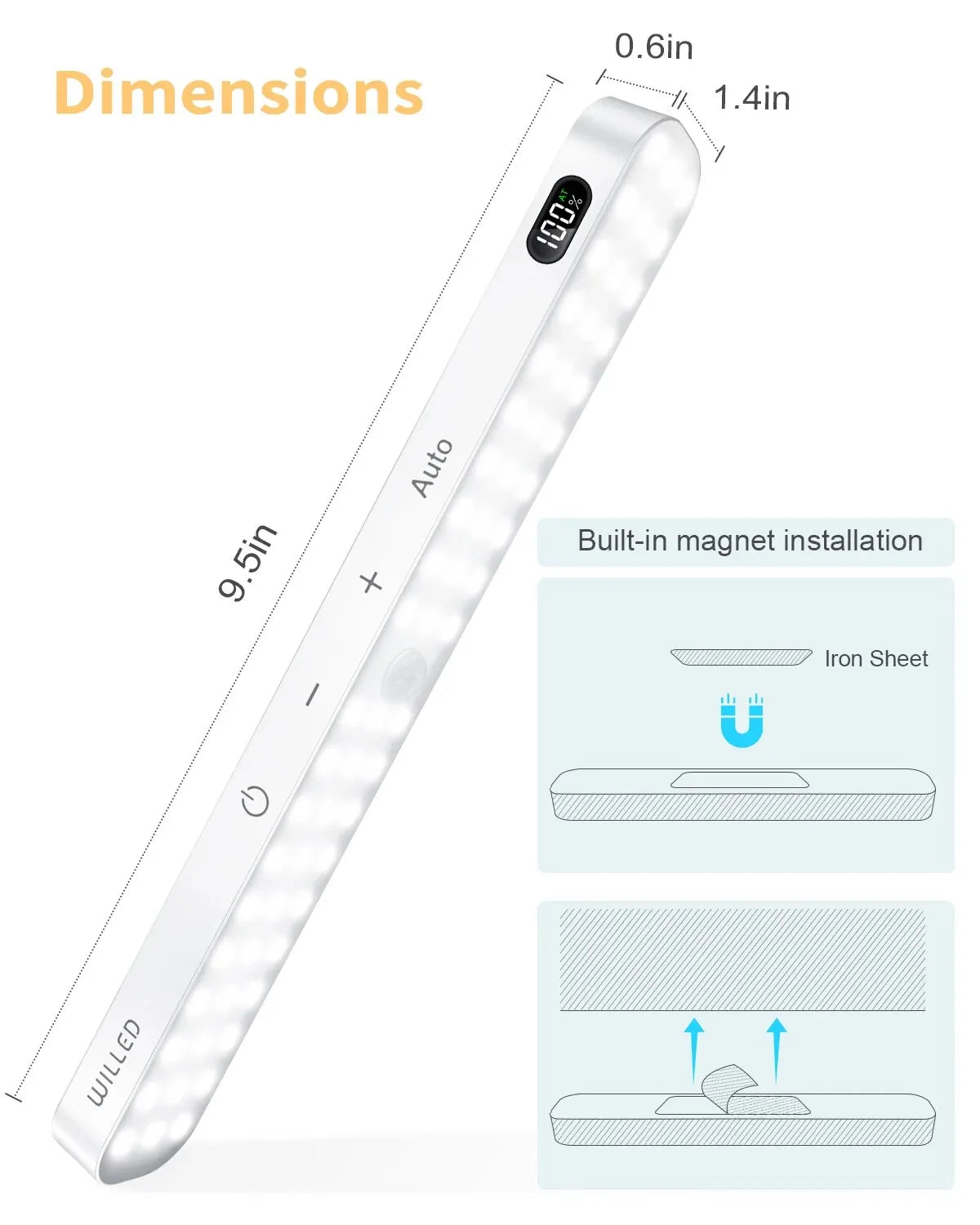 60 LED Motion Sensor Light Bar by DropShop
