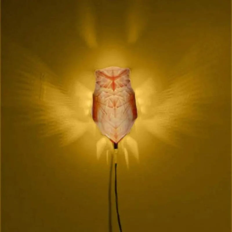 Lofytain LED Animal Projection Lamp Owl Lion Eagle Night Light Animal Wall Sconce Study Bedroom Decoration Ornaments by DropShop
