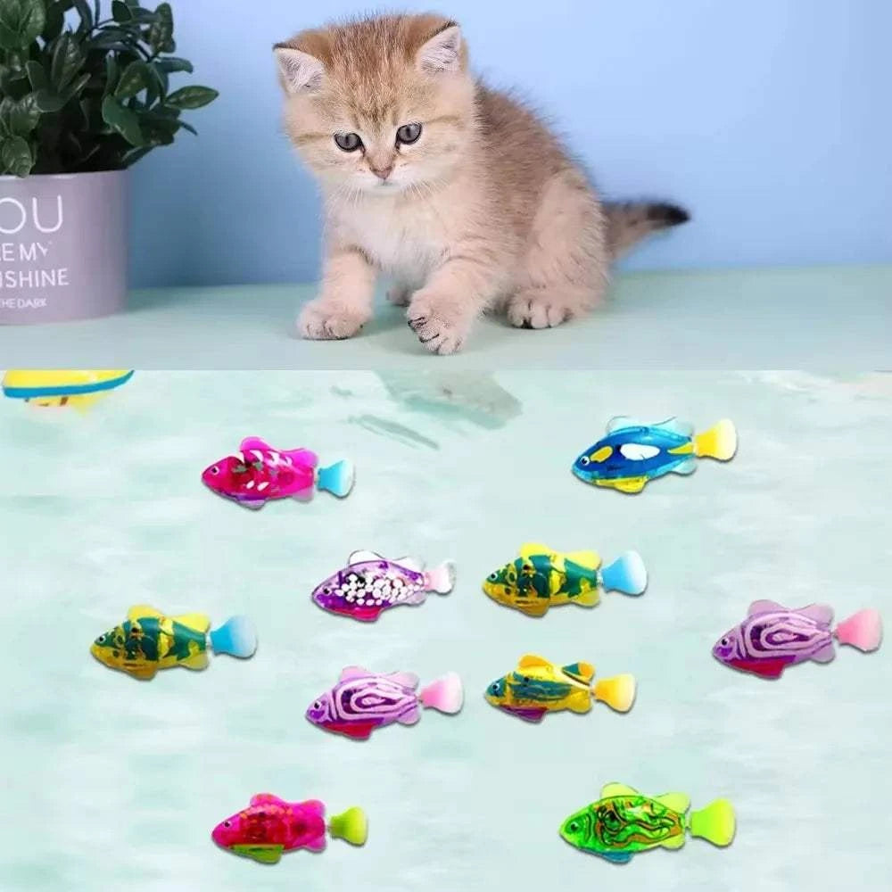 LED Robot Fish Cat Toy by covers4phones