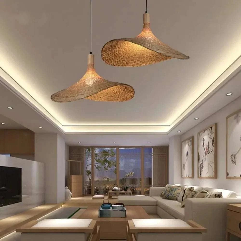 Rattan Bamboo Pendant Light