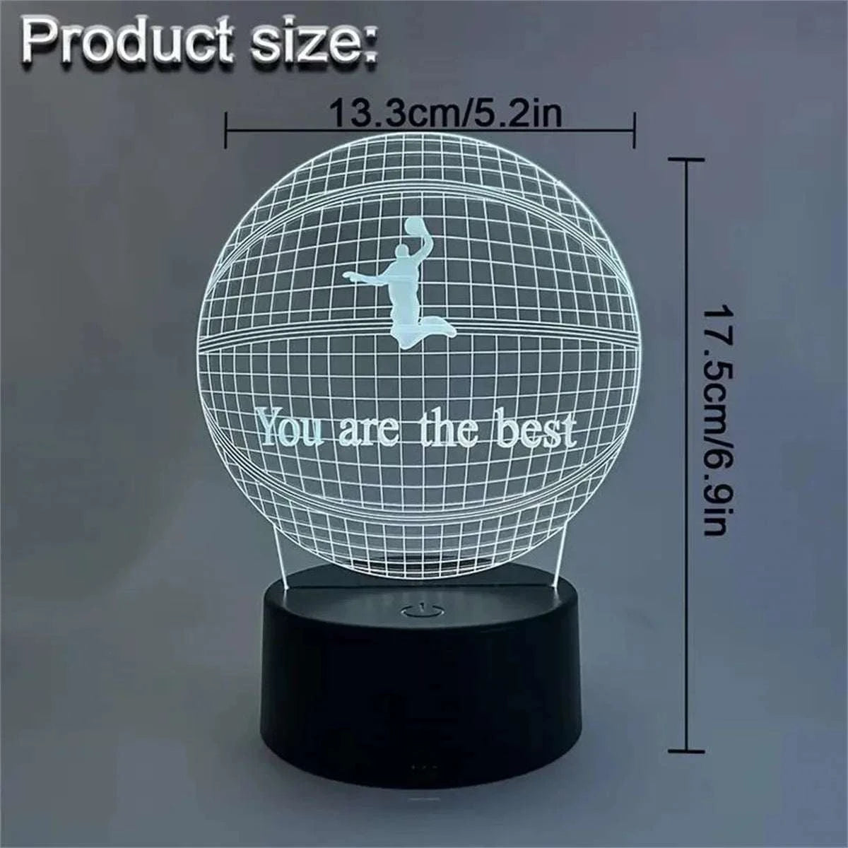 Basketball 3D Touch Night Light by DropShop