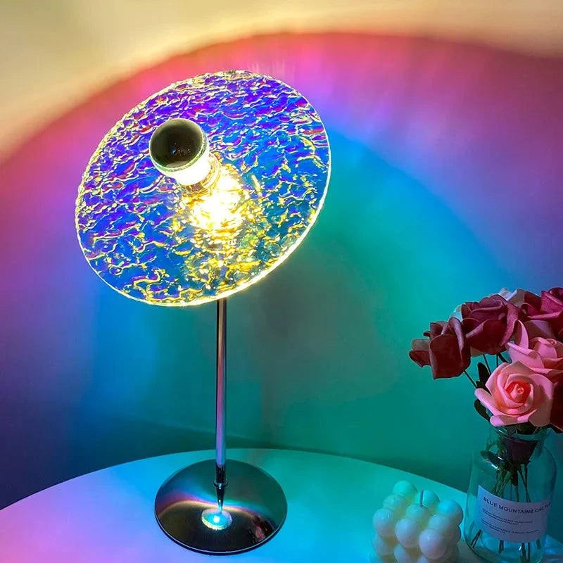USB Sunset Rainbow Table Lamp by DropShop
