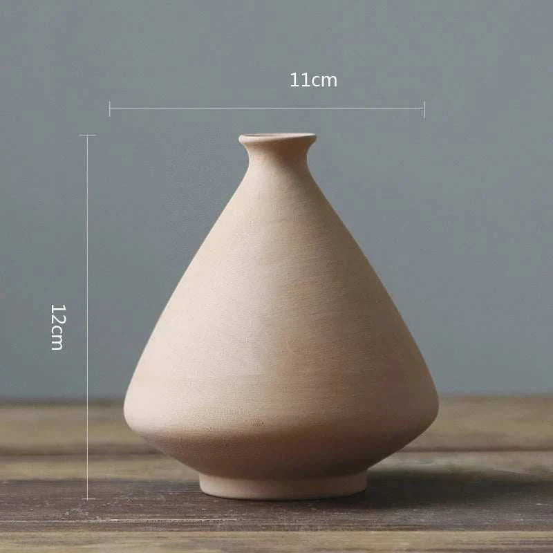 Nordic White Ceramic Vase by DropShop