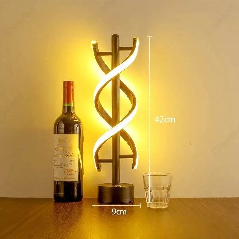 Spiral LED Desk Lamp USB by DropShop