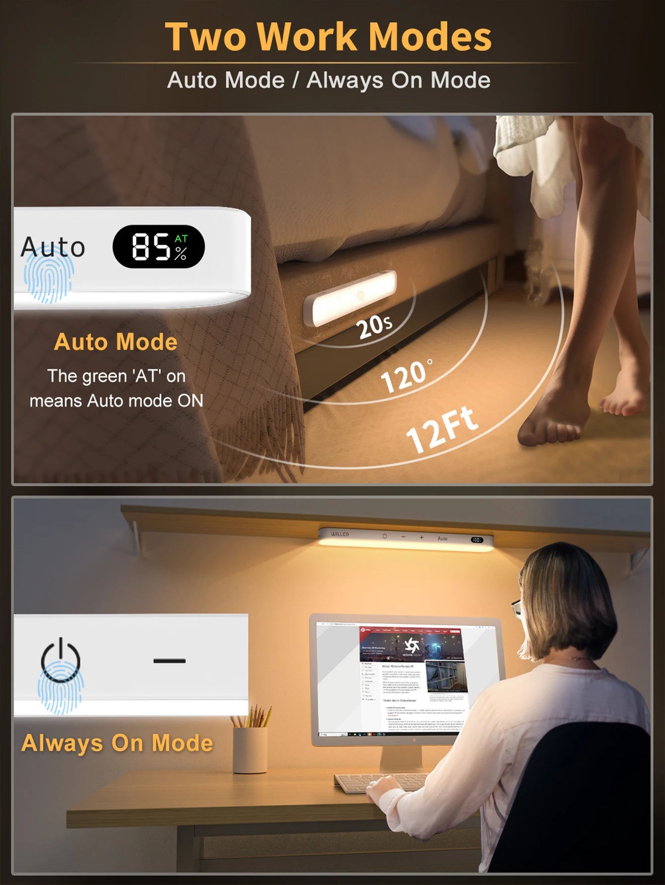 60 LED Motion Sensor Light Bar by DropShop