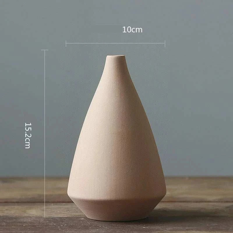 Nordic White Ceramic Vase by DropShop
