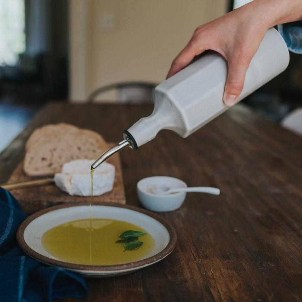 Porcelain Drip-Free Oil Bottle by Ember Collective